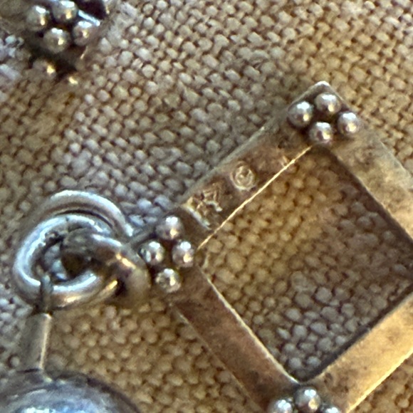 Silpada glass and sterling beaded bracelet. Aprox 8 inches . - Picture 2 of 4